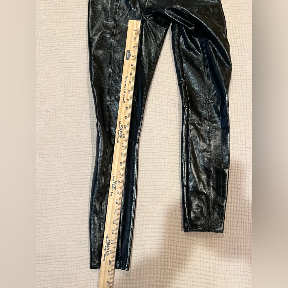 Spanx Faux Patent Leather Leggings Black XS - Picture 15 of 16